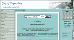 Desktop Screenshot of cityofdepoebay.org